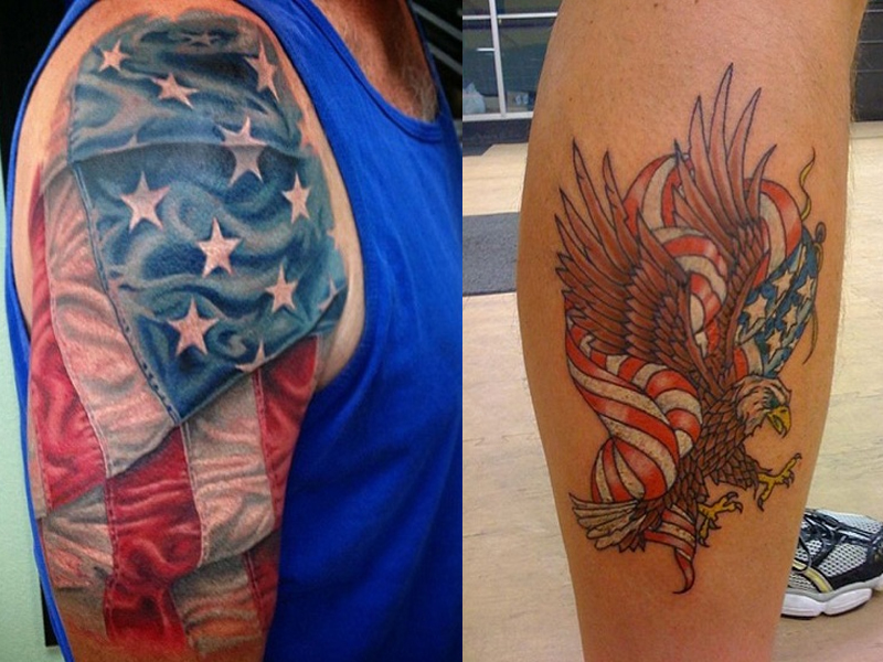 national flag tattoo