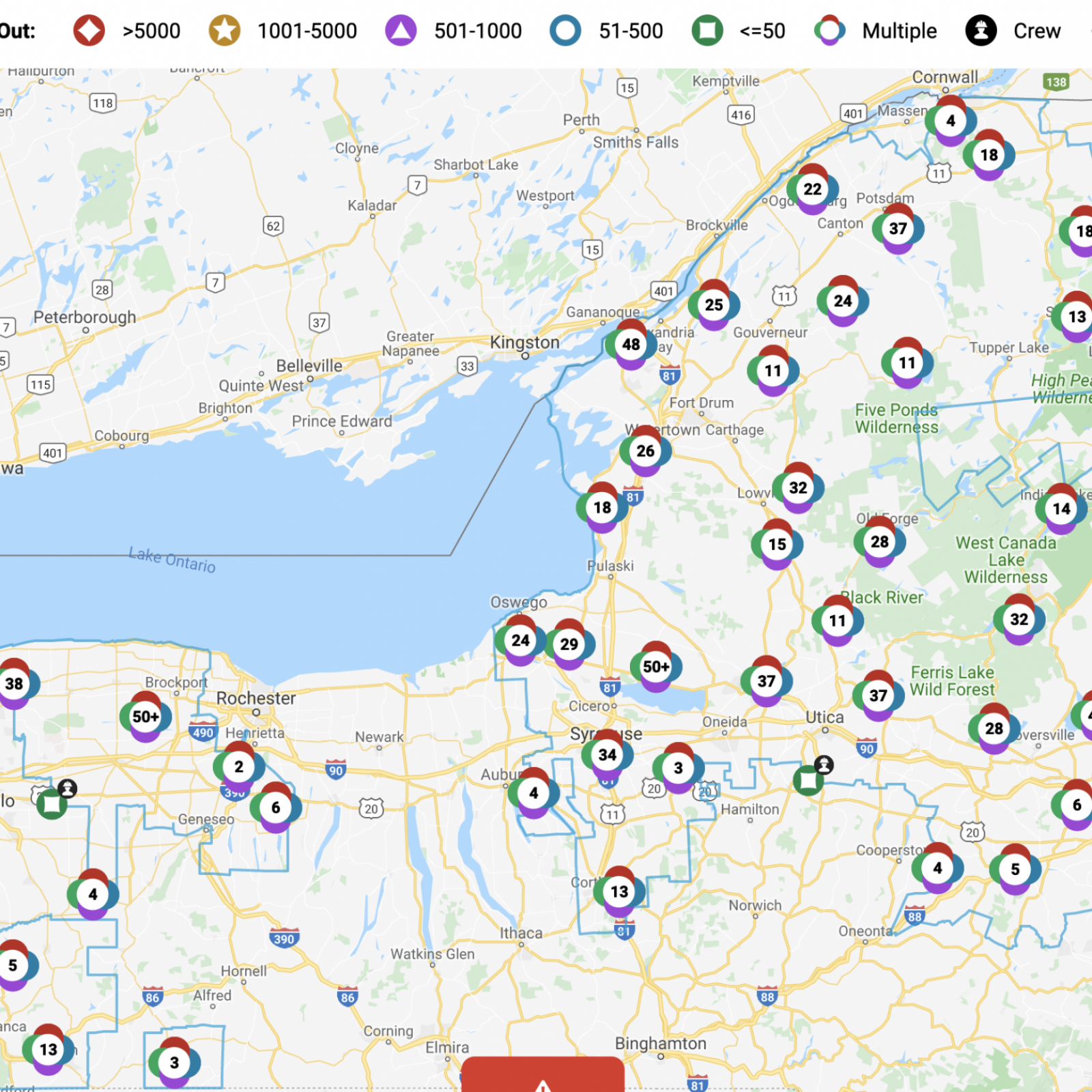 national grid power cuts in my area