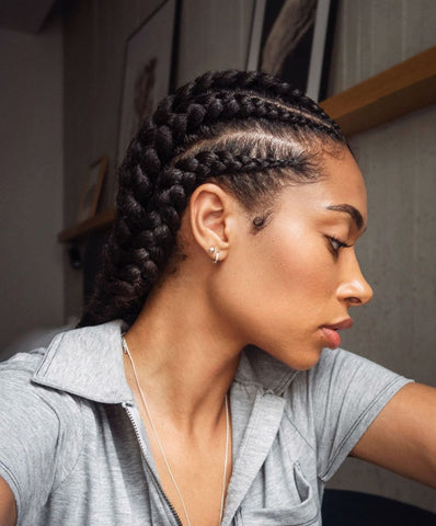 natural hair cornrows