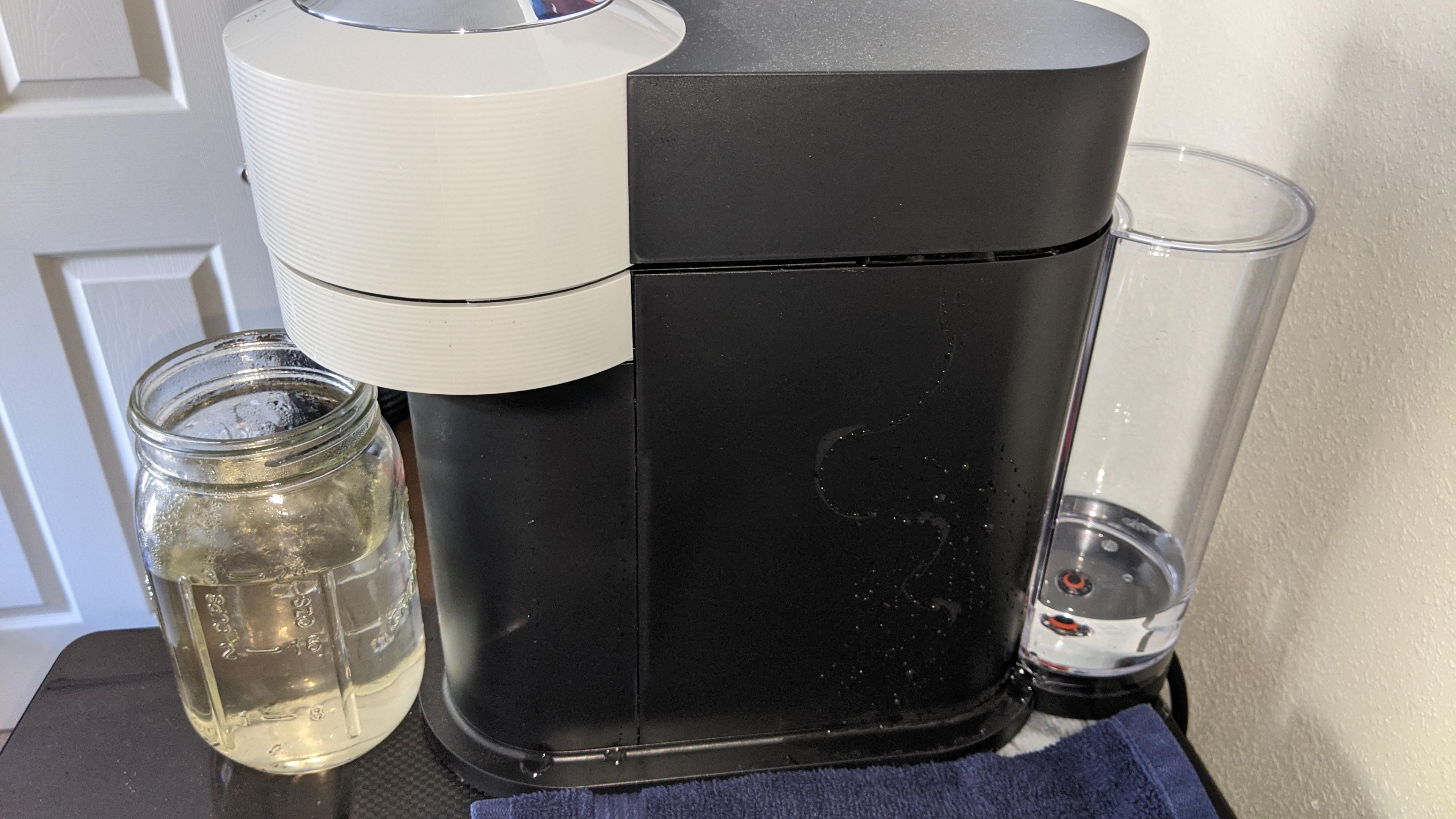 nespresso machine leaking