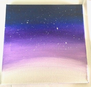 night sky easy painting