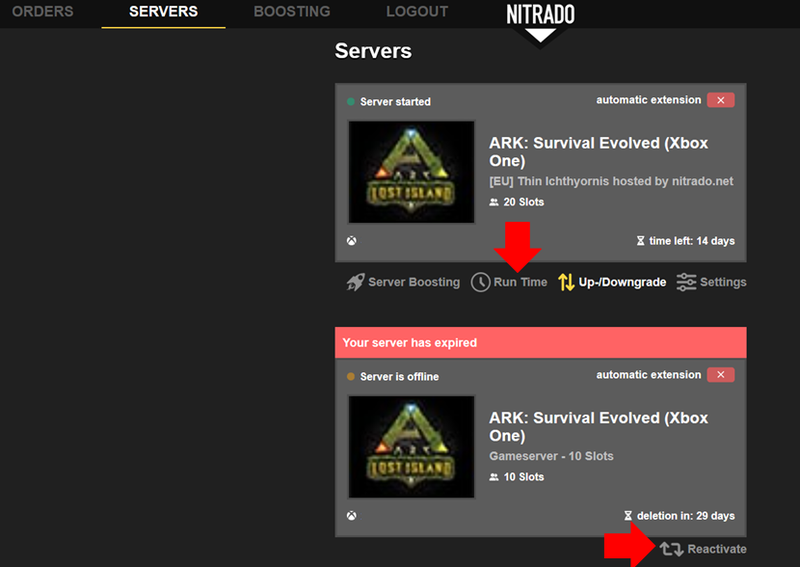 nitrado ark xbox one server price