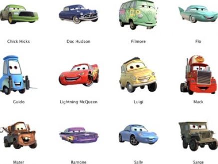 nombre de los carros de rayo mcqueen