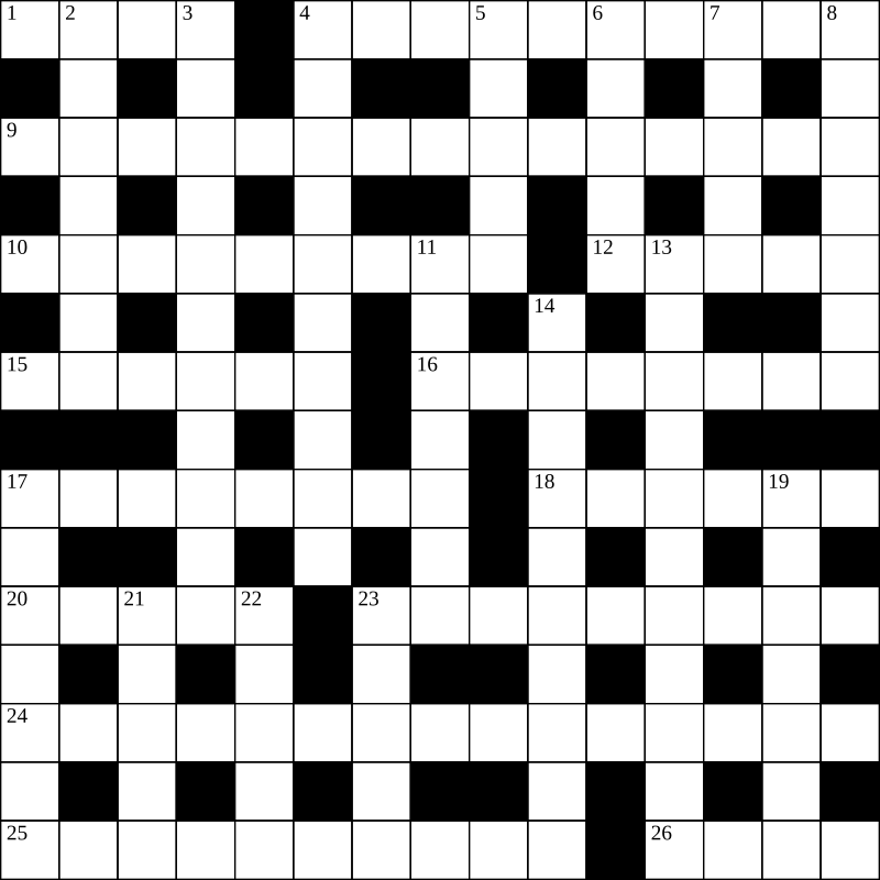 not fully formed crossword clue