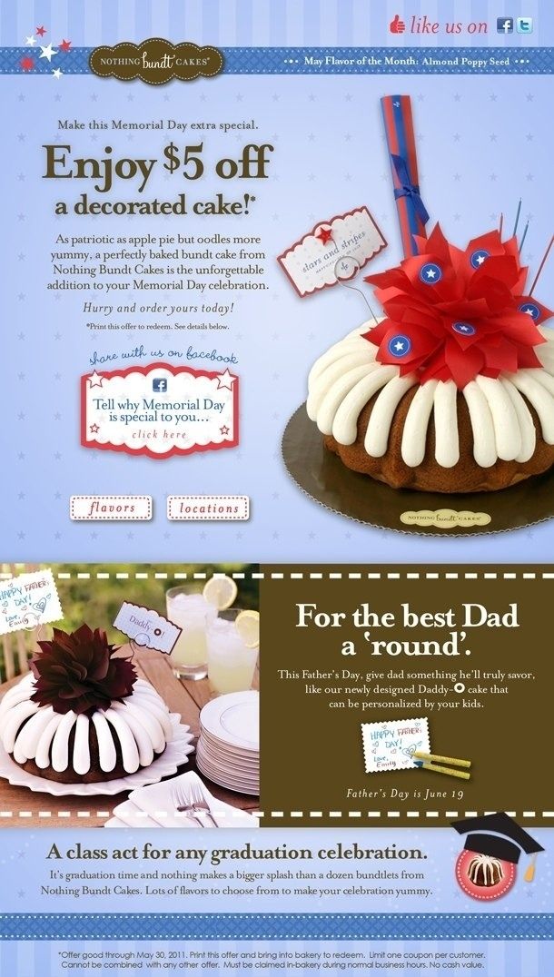 nothing bundt cake promo code