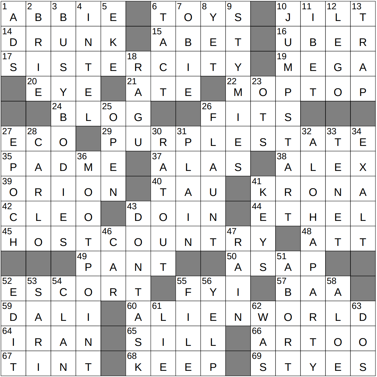 ny times crossword