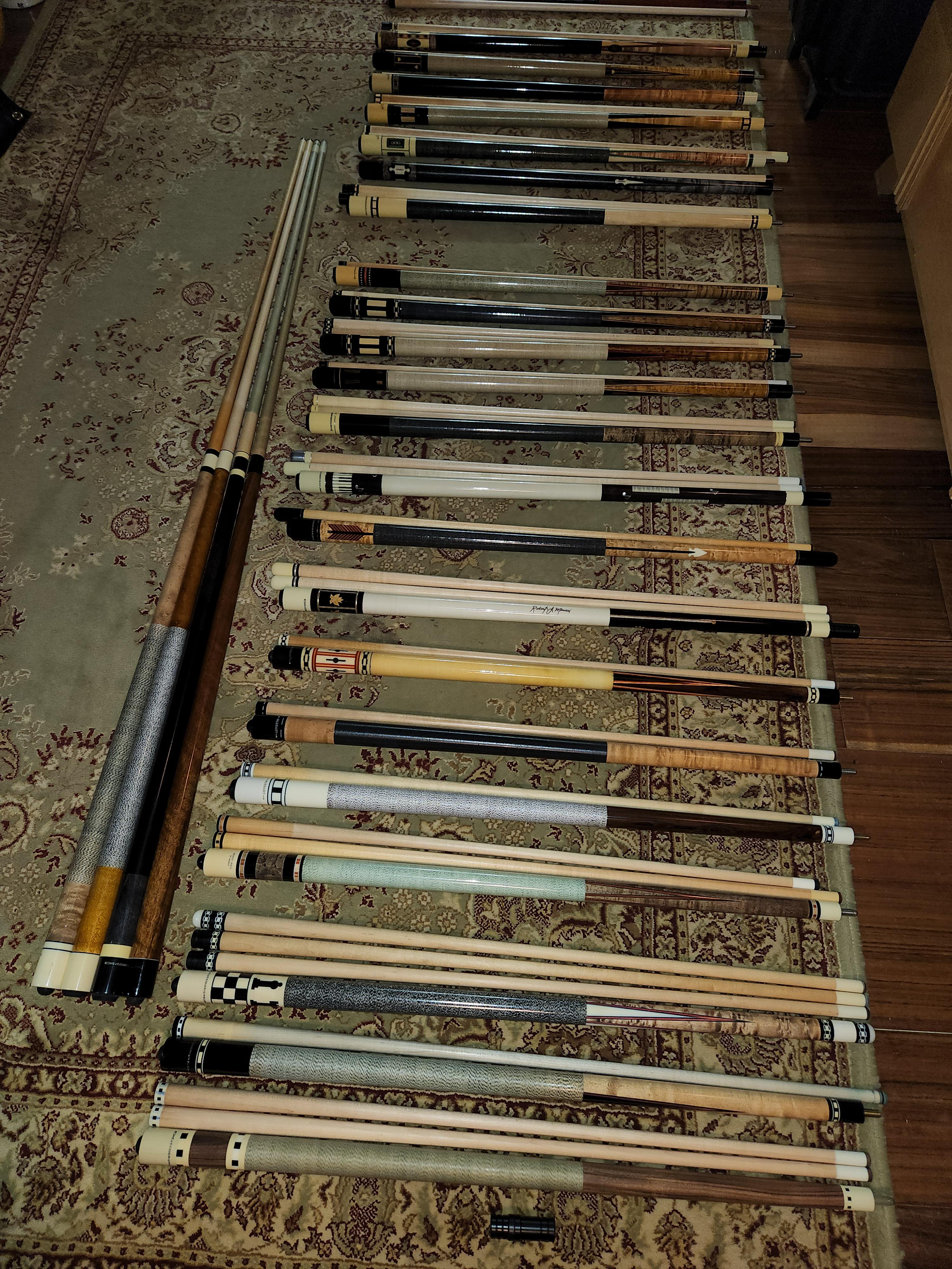 old meucci pool cues