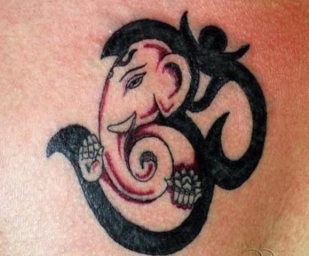 om ganesh tattoo