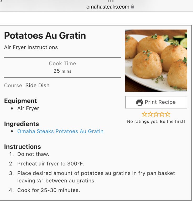 omaha steaks air fryer instructions