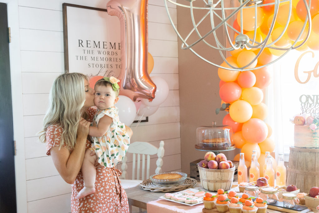 one sweet peach birthday decorations