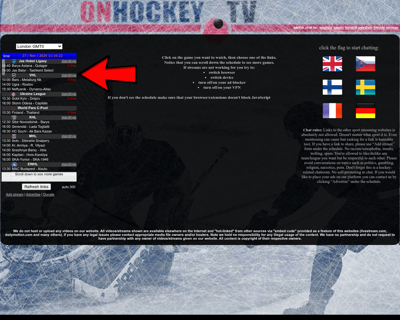 onhockey live stream