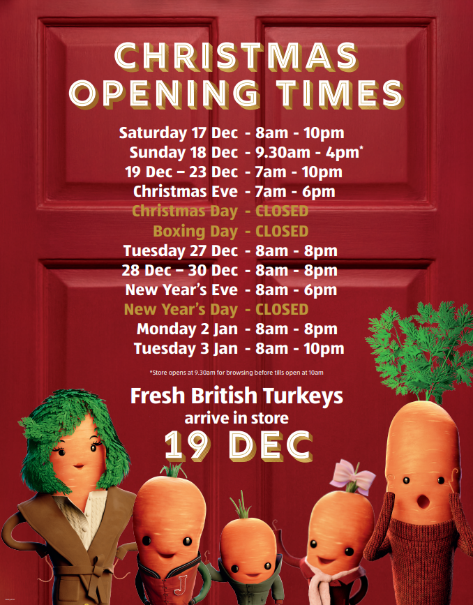 opening times of aldi today