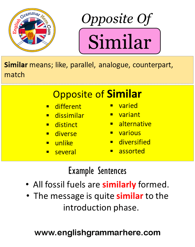 opposite of similar