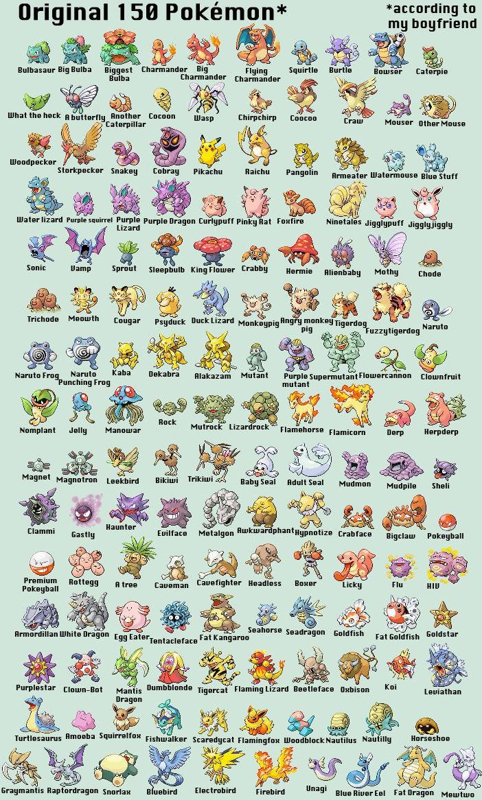 original pokemon 150