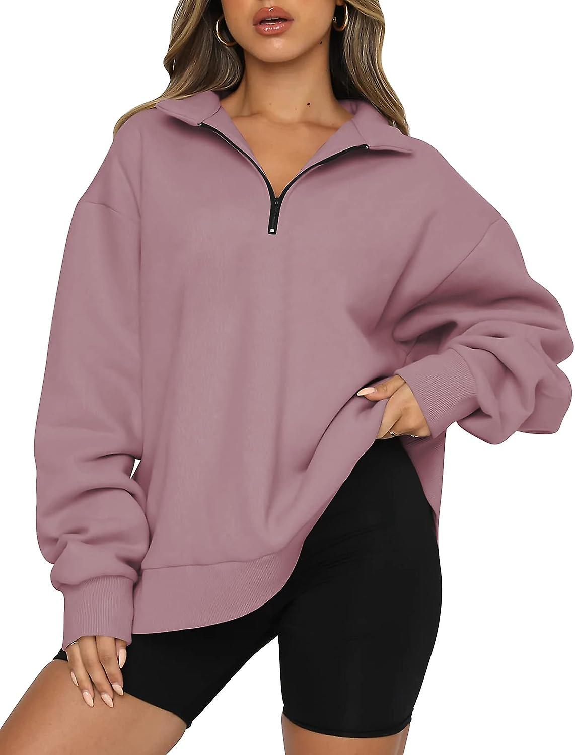 oversized half-zip sweatshirt