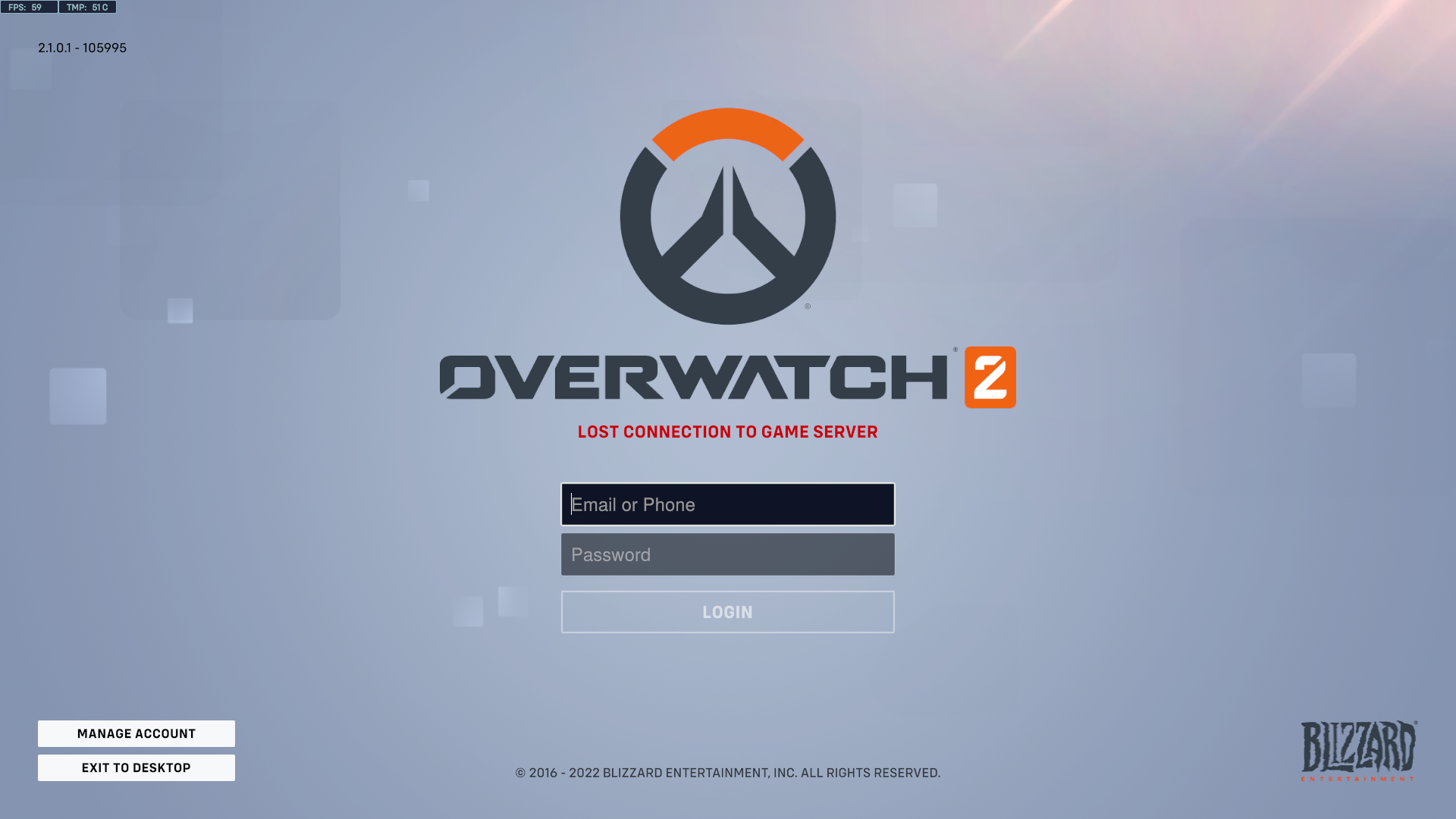 overwatch lost connection to game server