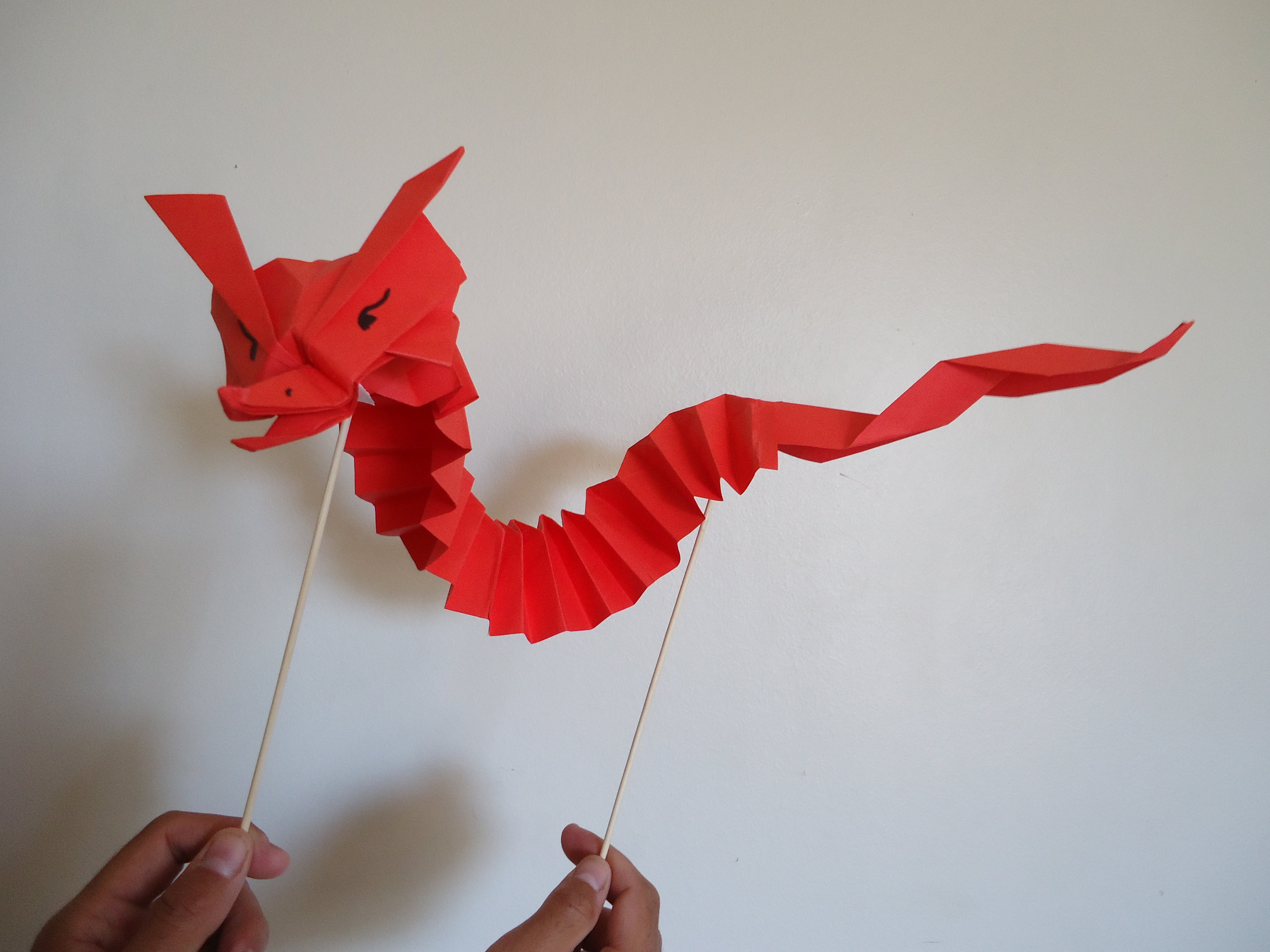 paper dragon puppet