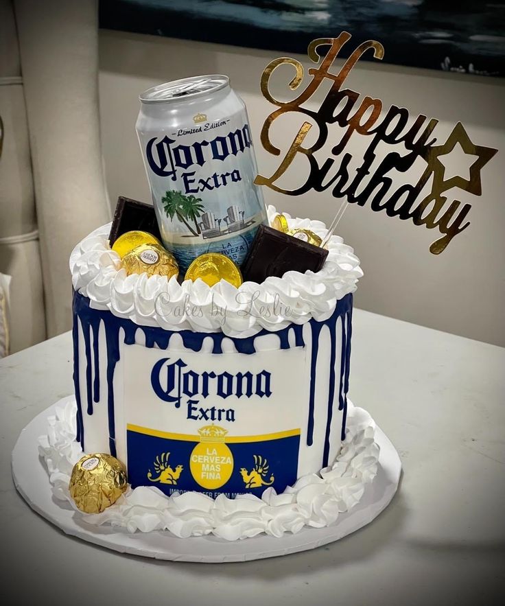 pastel de cervezas para cumpleaños