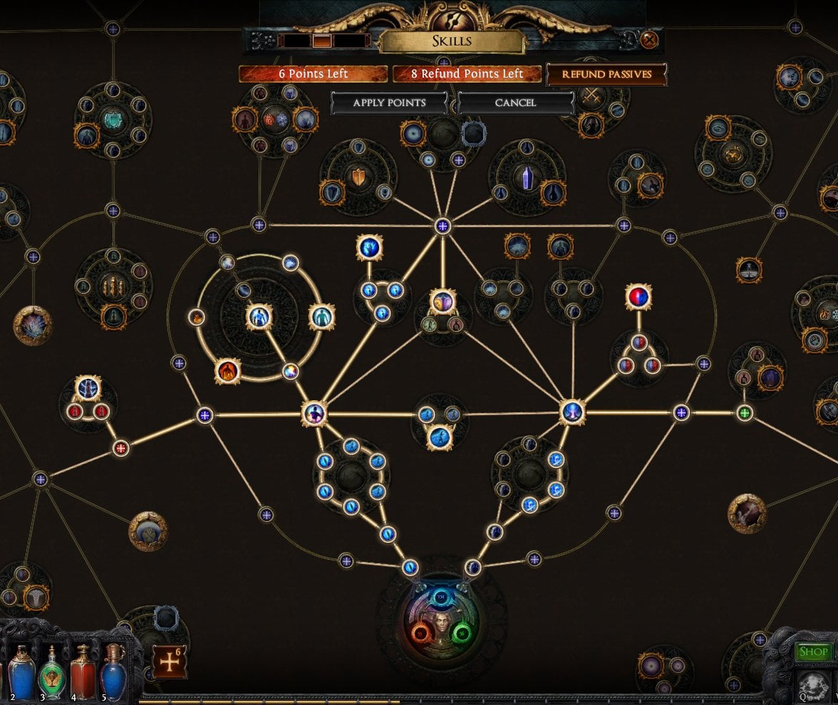 path of exile witch build