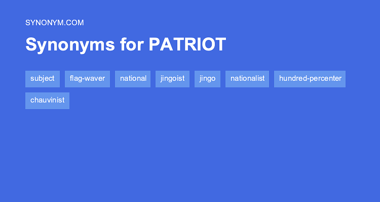 patriot antonym