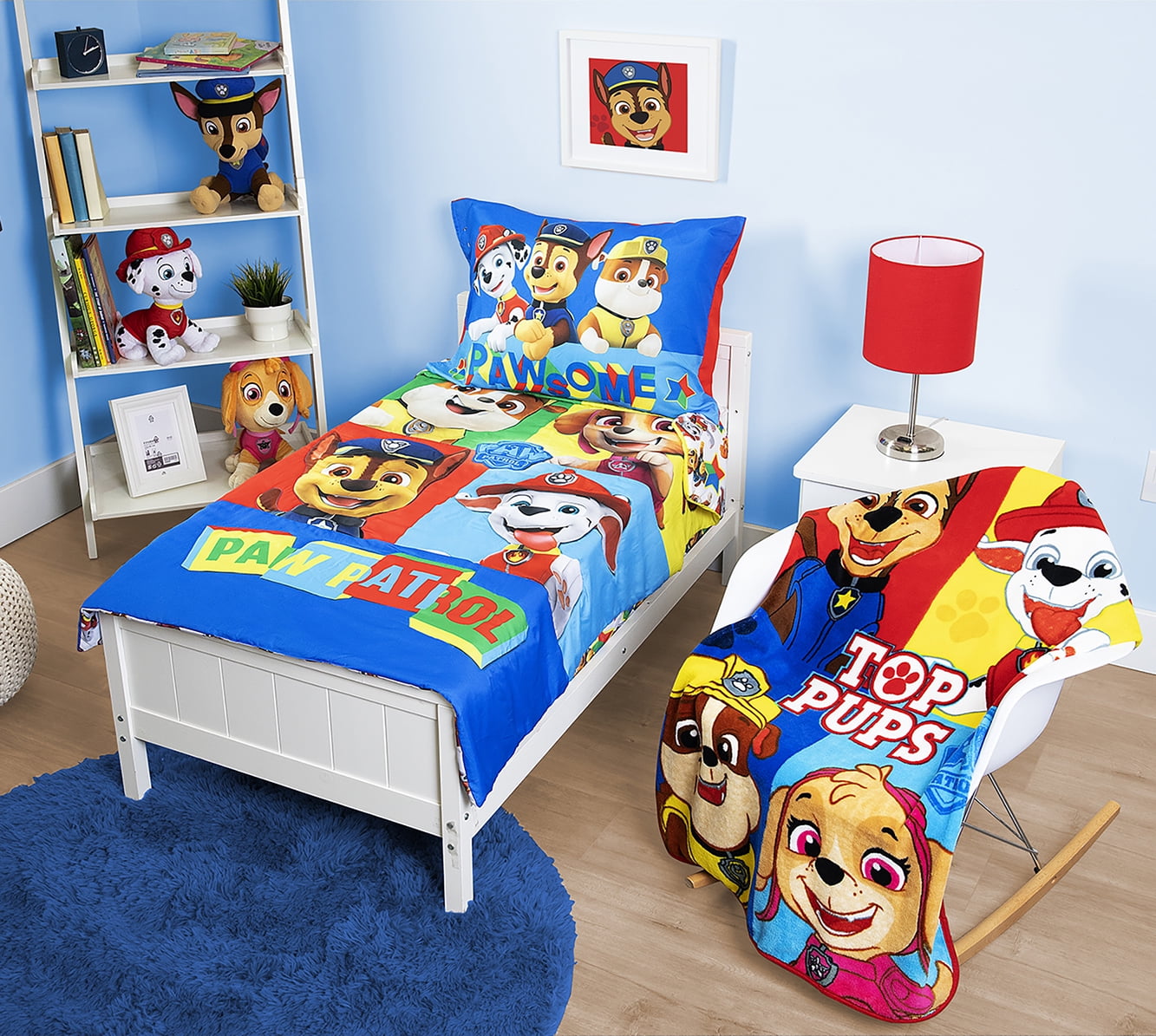 paw patrol toddler bedding