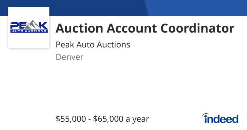 peak auto auction