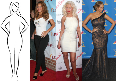 pear body shape celebrities