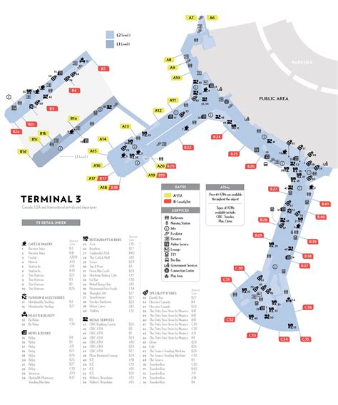 pearson international airport terminal 3 departures