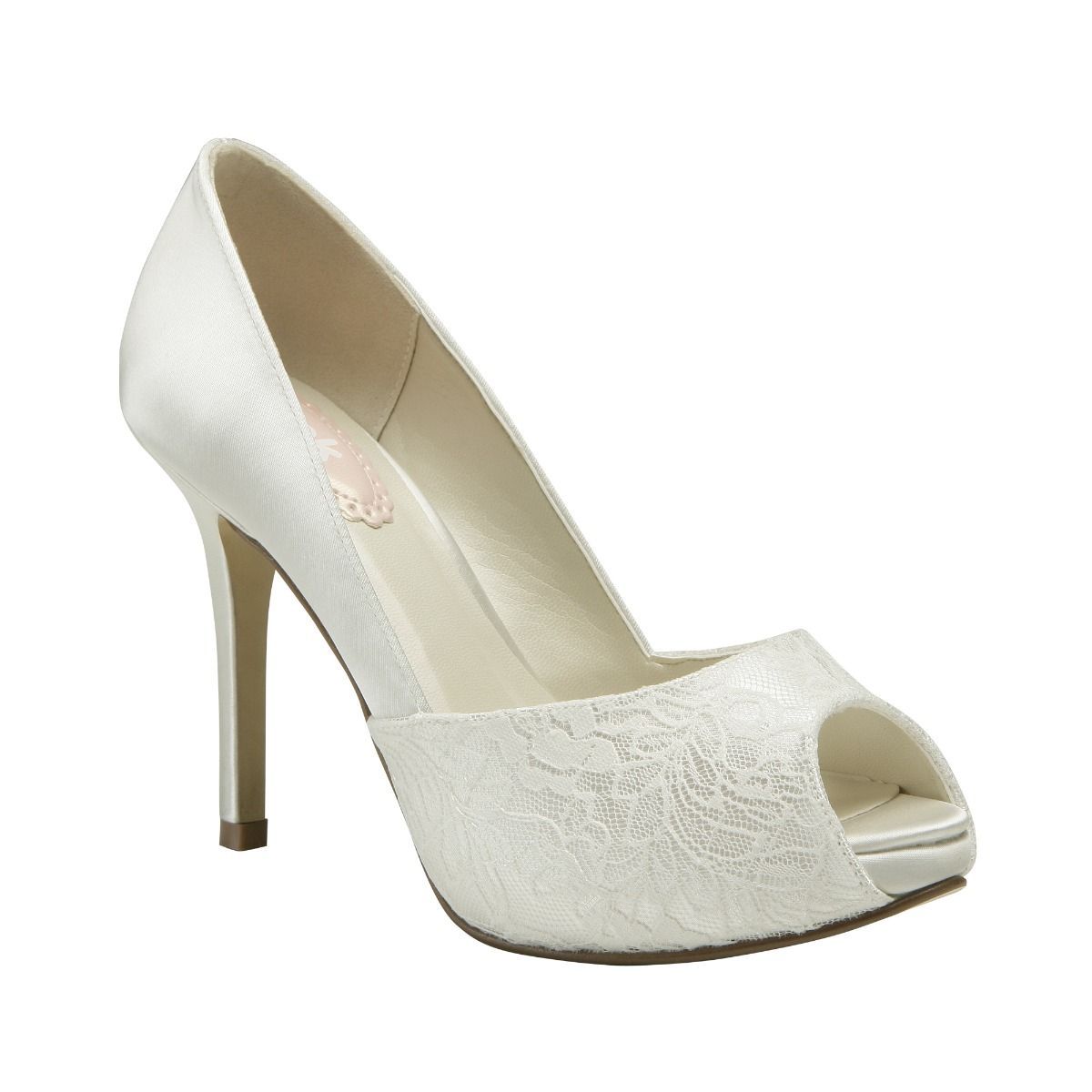 peep toe wedding shoes