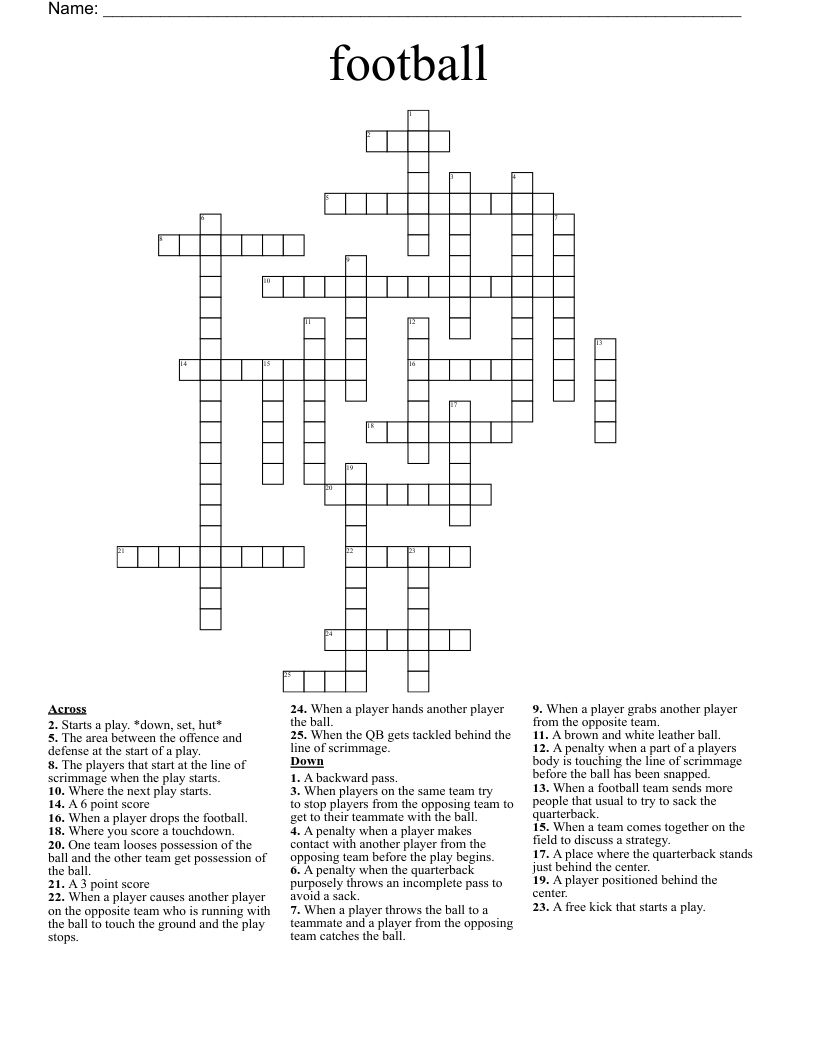 penalty causes crossword