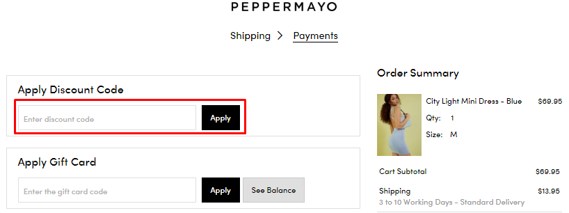 peppermayo promo code