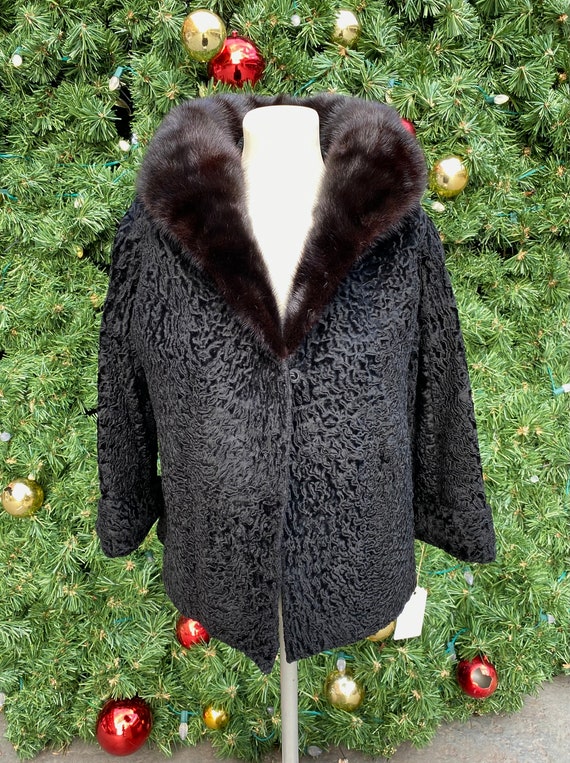 persian lamb fur coat