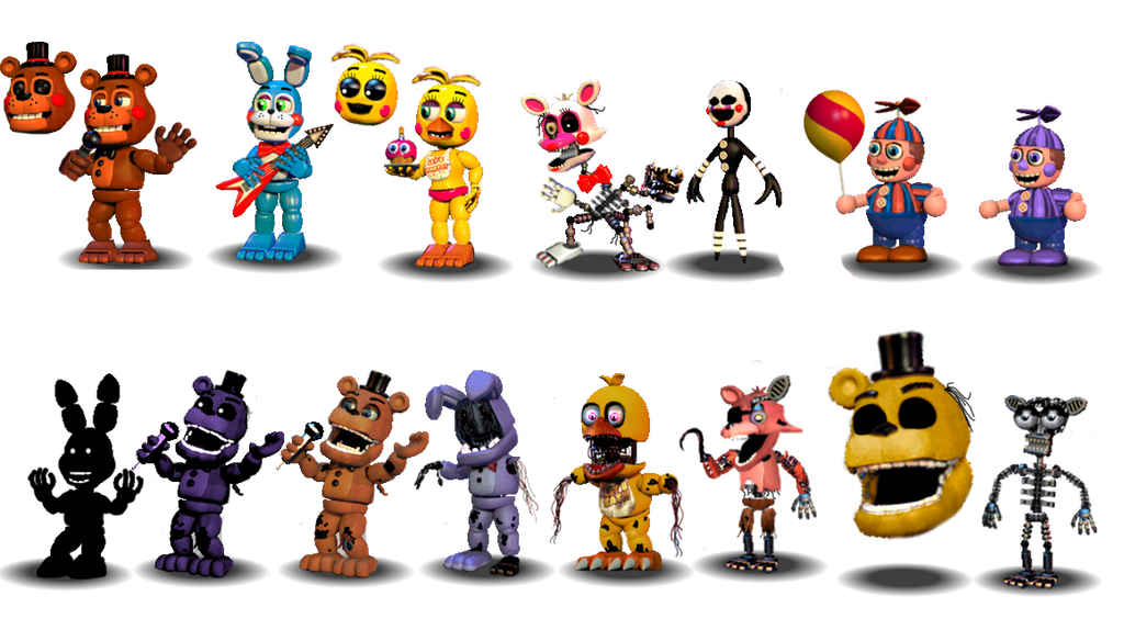 personajes fnaf 2