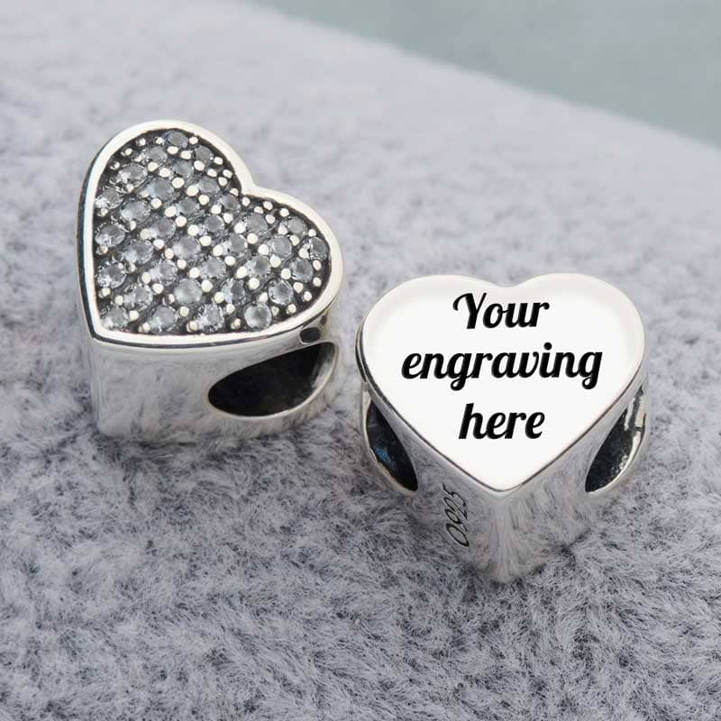 personalised engraved pandora charm