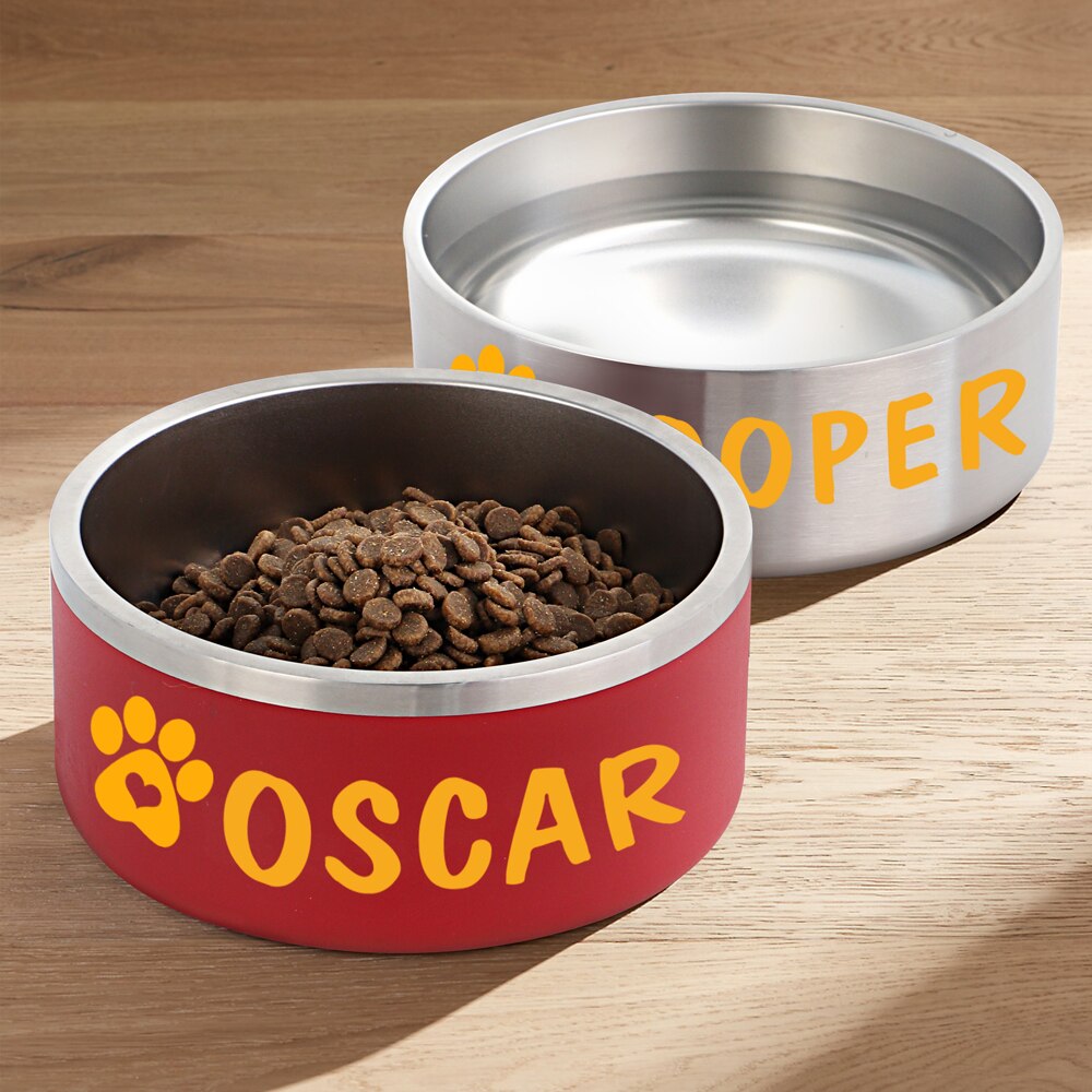 personalized dog bowls stainless steel