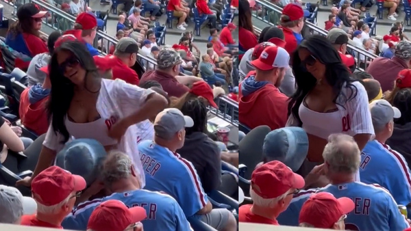 phillies fan lap dance