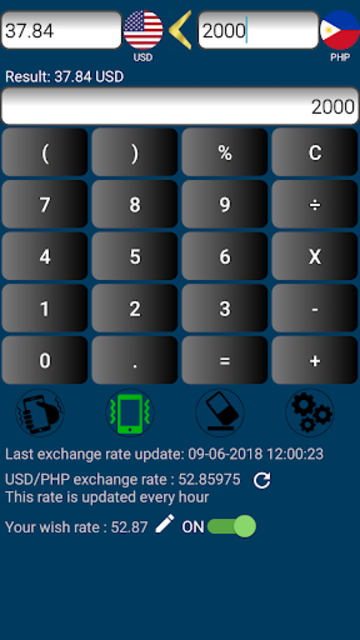 php to dollars calculator