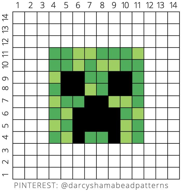 pixel art creeper