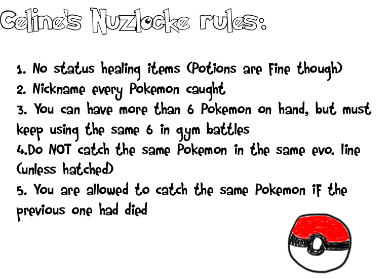 pokemon nuzlocke rules