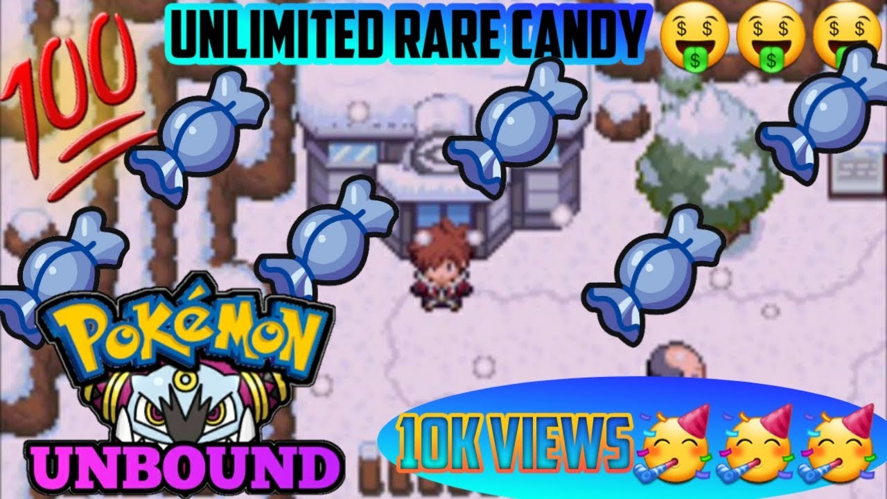 pokemon unbound rare candy cheat