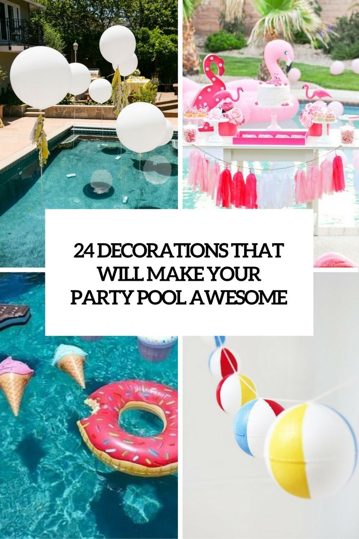 pool party tableware