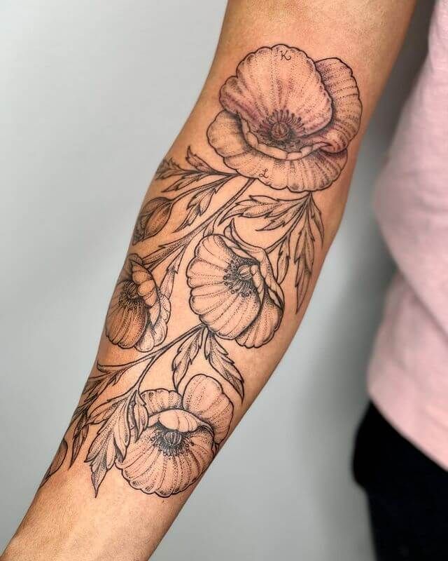 poppy tattoo