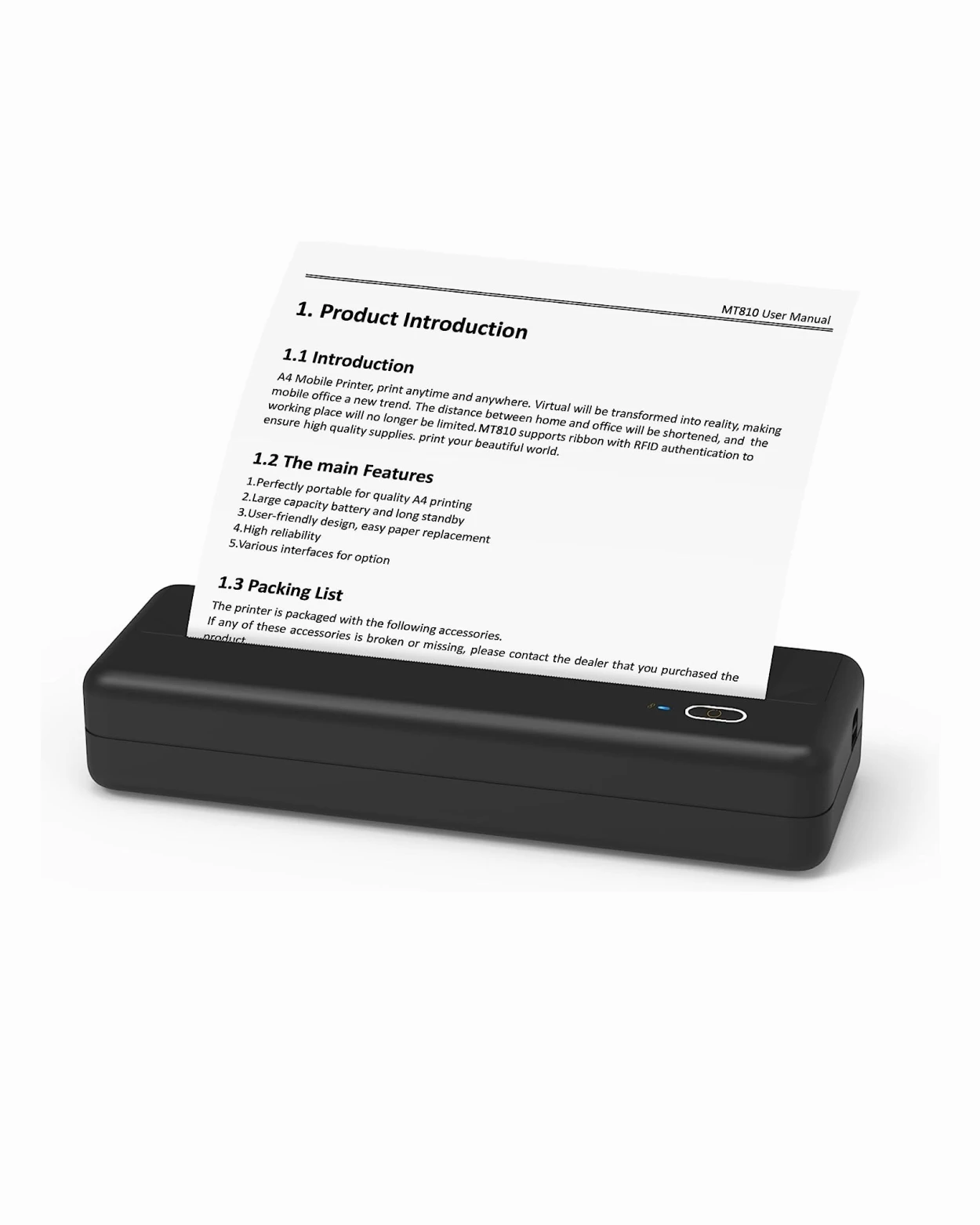 portable inkless printer