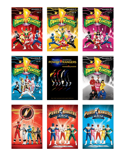 power rangers seasons list