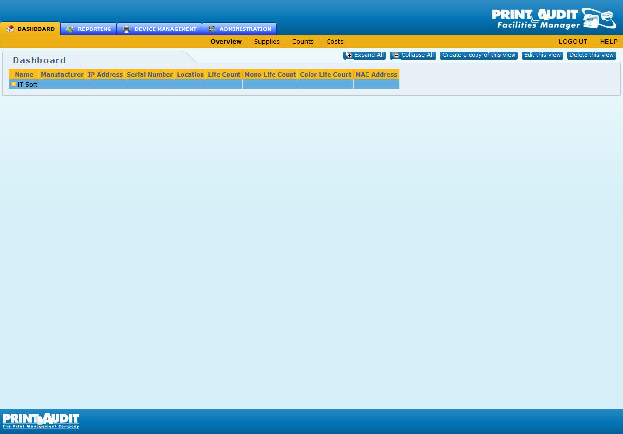 print audit fm ice administrator