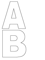 printable letter a template