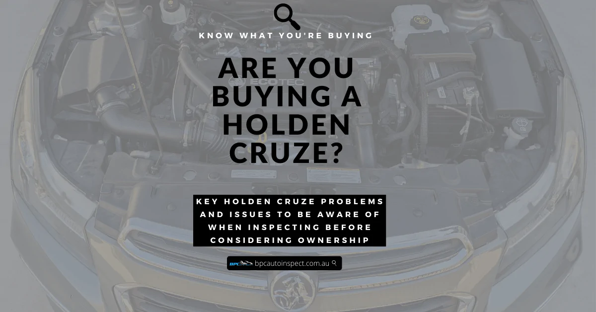 problems with holden cruze