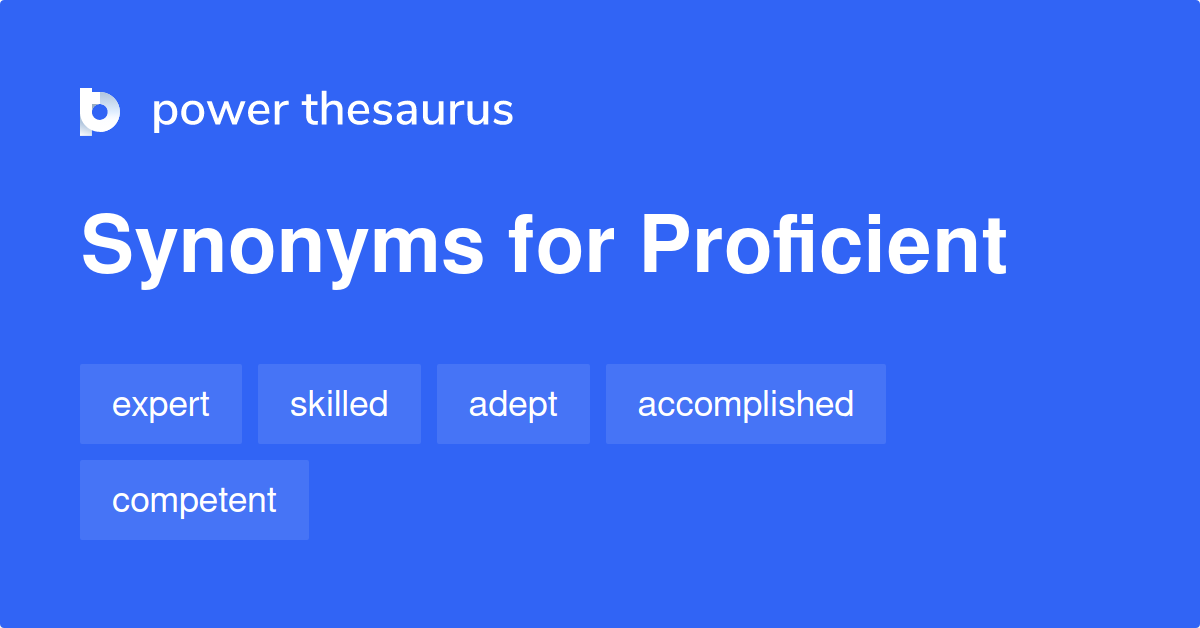 proficient synonym