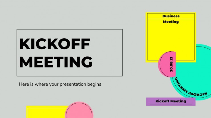 project kickoff meeting template ppt