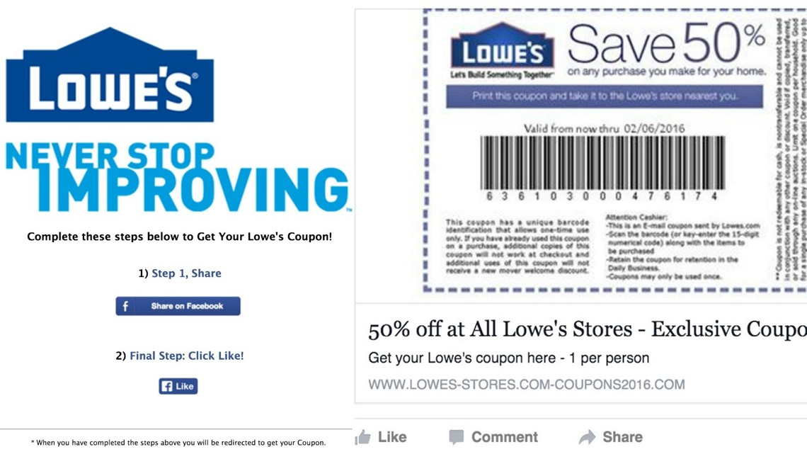 promotional codes for lowes